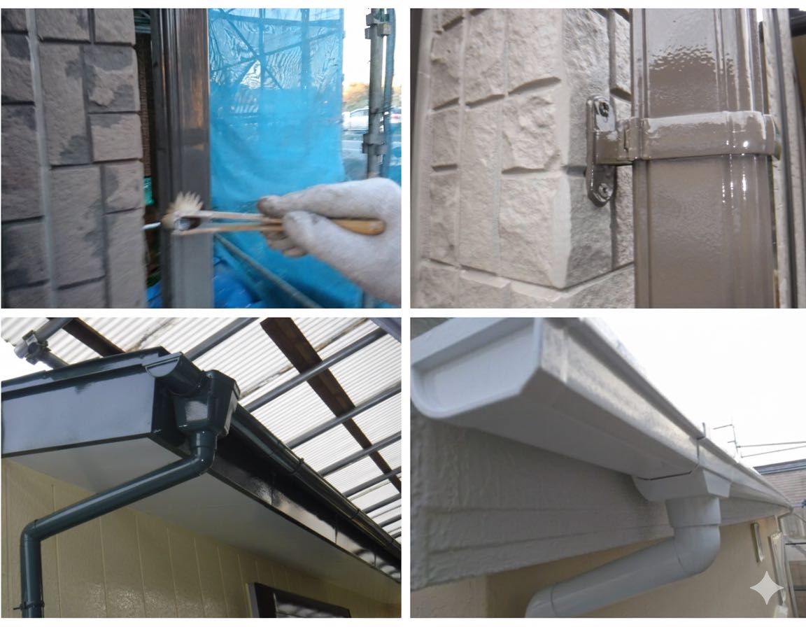 雨樋の塗装・付け替え