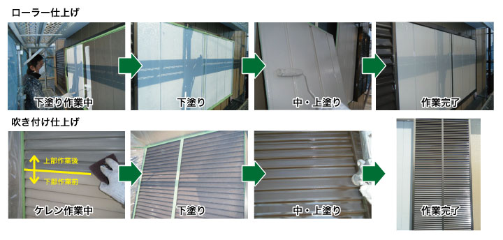 雨戸・鏡板の塗装