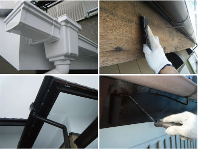 9〜10日目破風・軒天・各所塗り